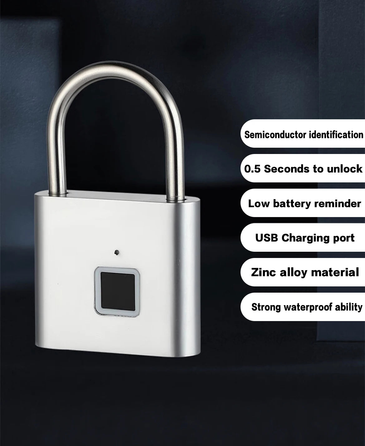 🔒 Easy SafeTrip™ Magnetic Fingerprint Lock