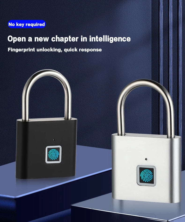 🔒 Easy SafeTrip™ Magnetic Fingerprint Lock