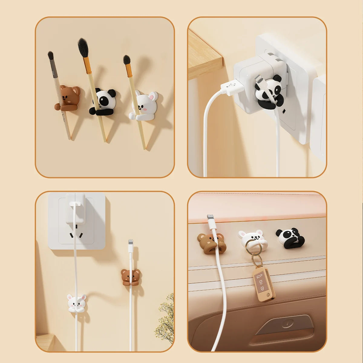 🔌 EasyTrip™ Cute Cable Organizer