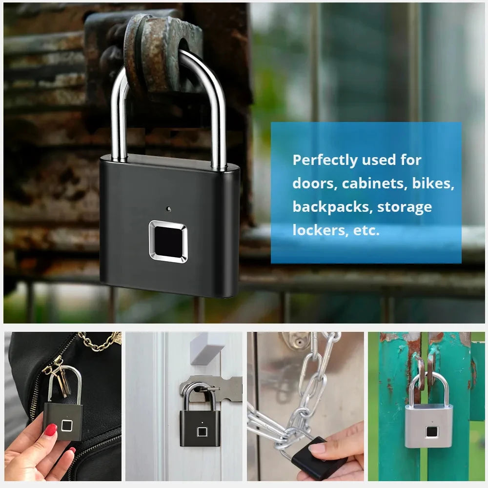 🔒 Easy SafeTrip™ Magnetic Fingerprint Lock
