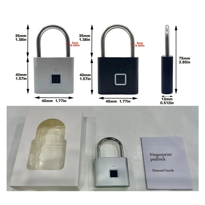 🔒 Easy SafeTrip™ Magnetic Fingerprint Lock